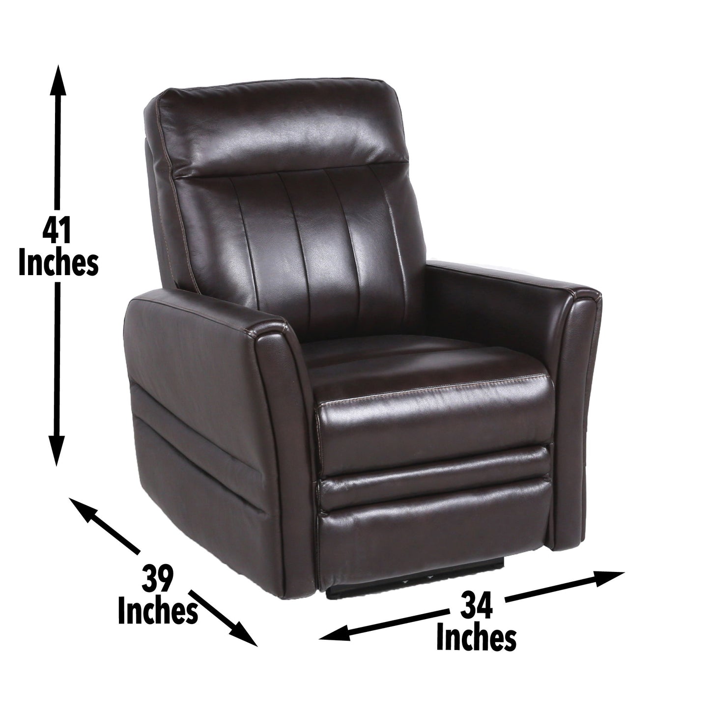 Coachella - Dual Power Reclining Chair - Brown