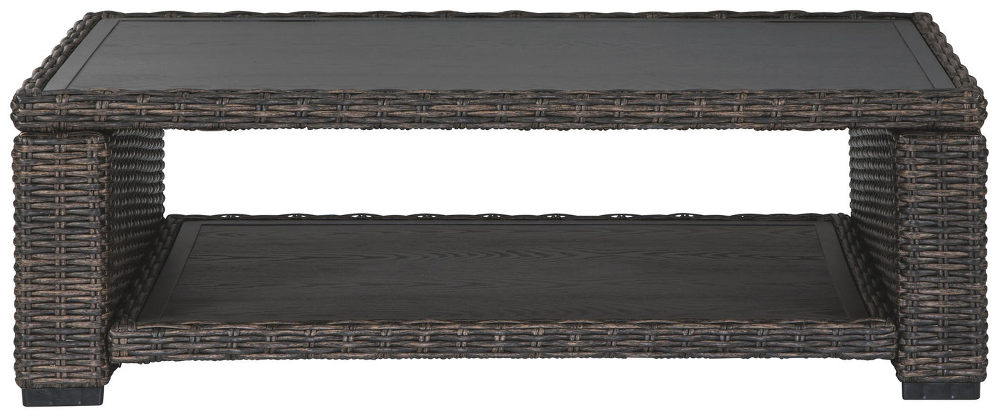 Grasson Lane - Rectangular Cocktail Table - Brown