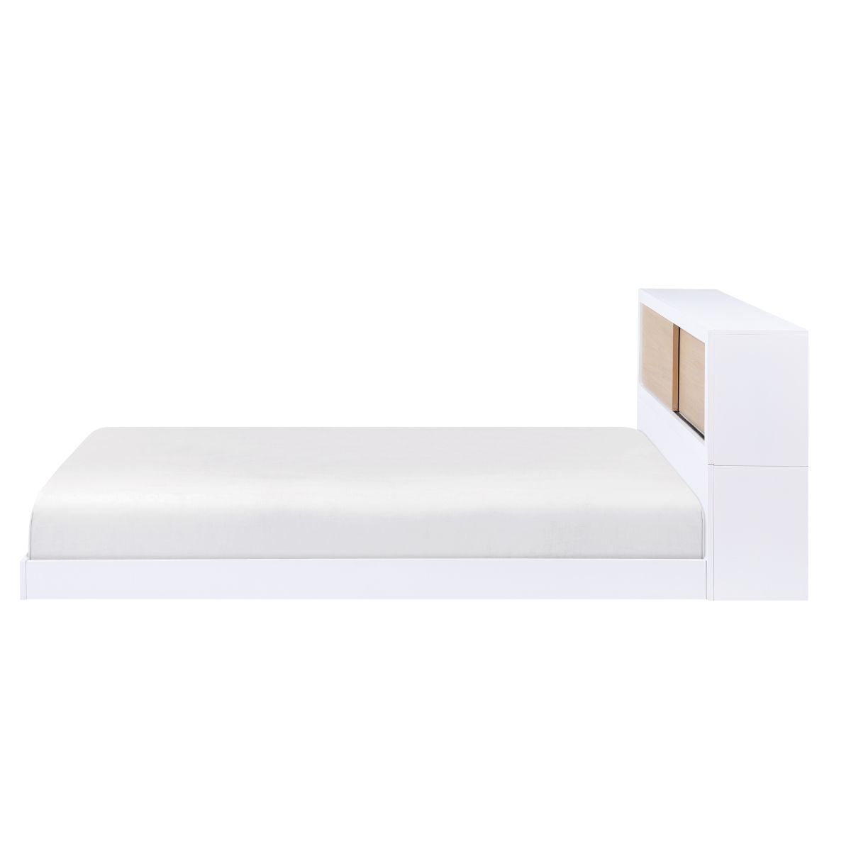 Asker - Full Bookcase Bed - White