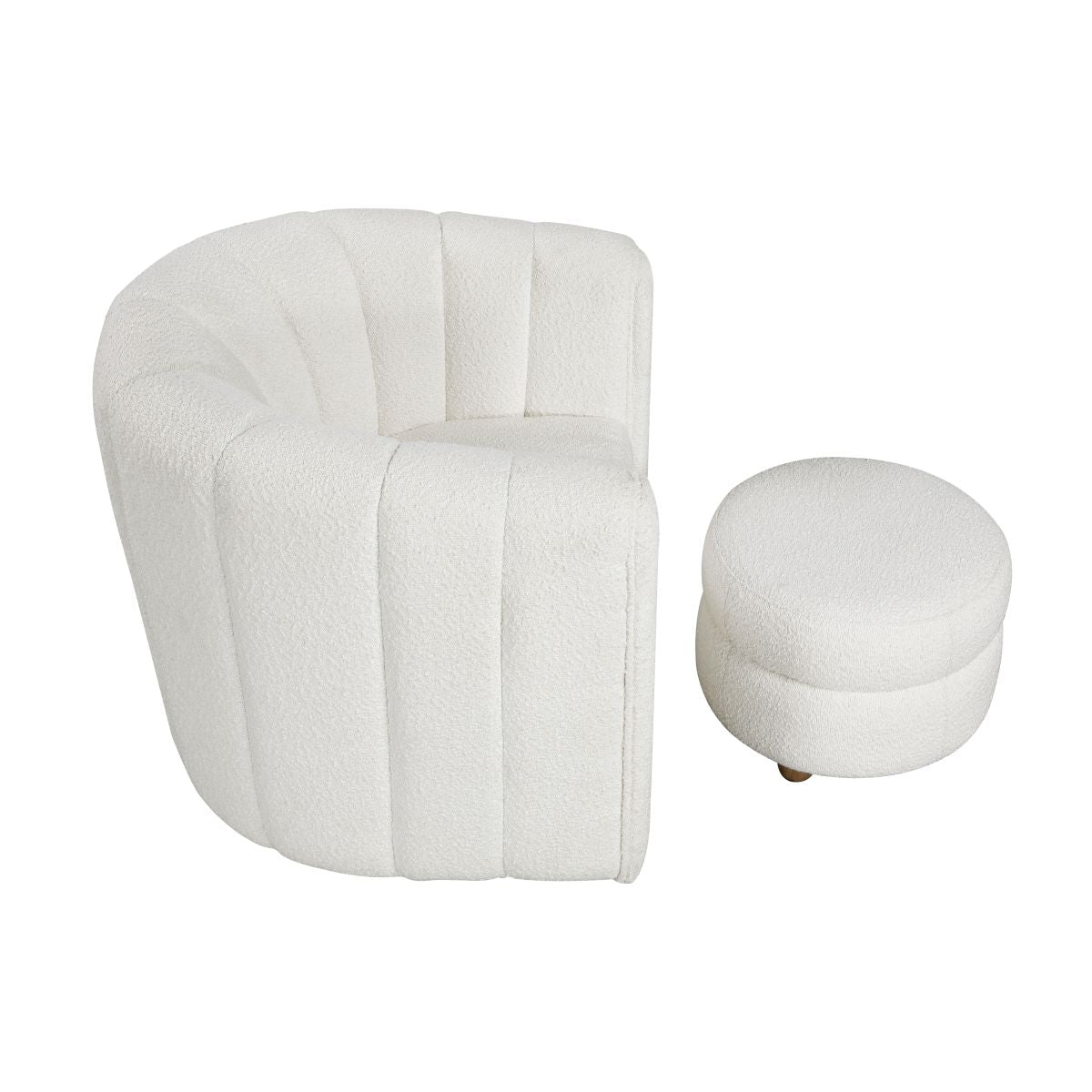 Delaney - Swivel Chair With Ottoman