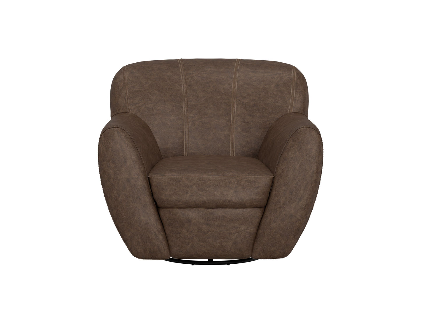 Tamesis - Swivel Accent Chair Armchair - Chocolate Brown