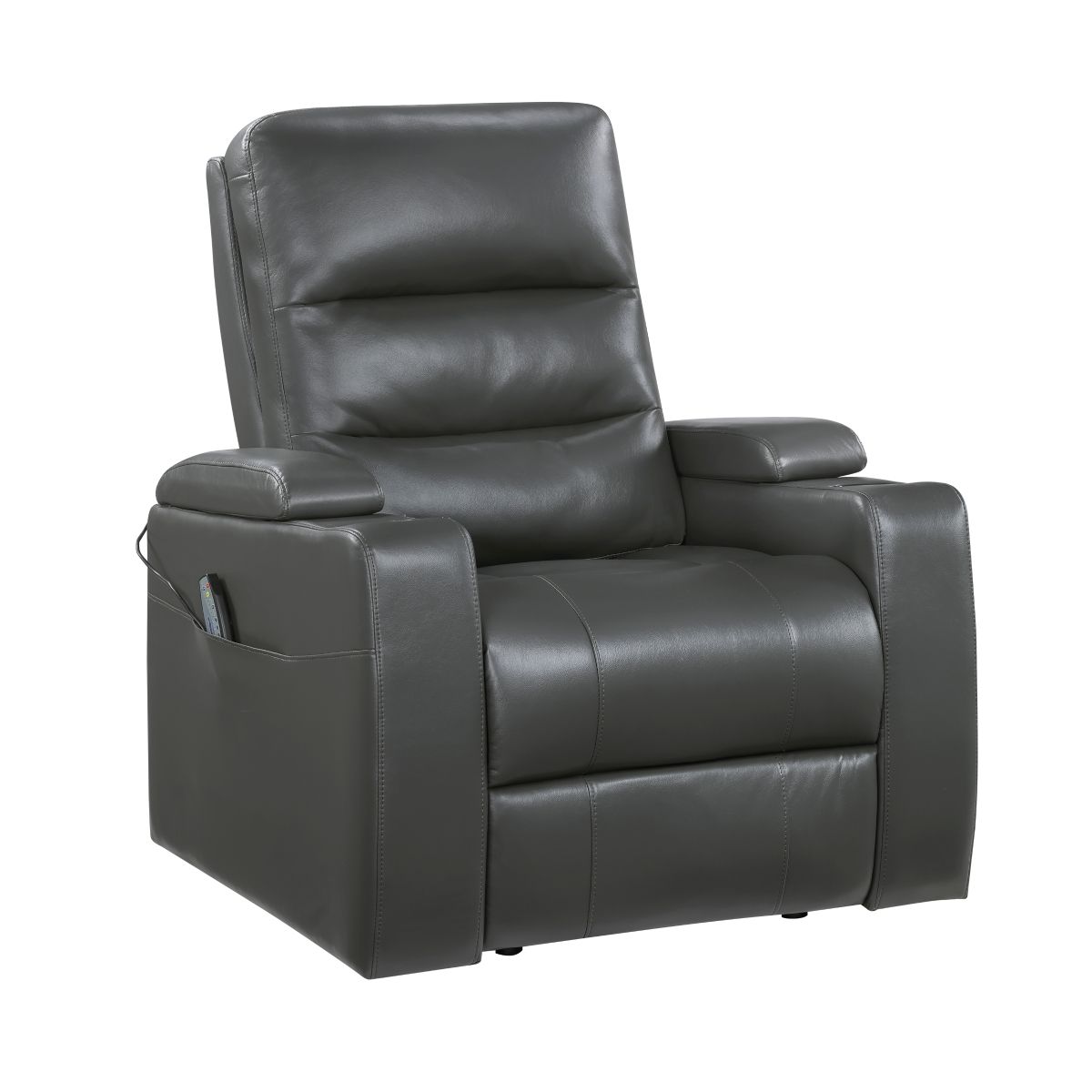 Rose Hill - Power Reclining Chair With Power Headrest - Gray