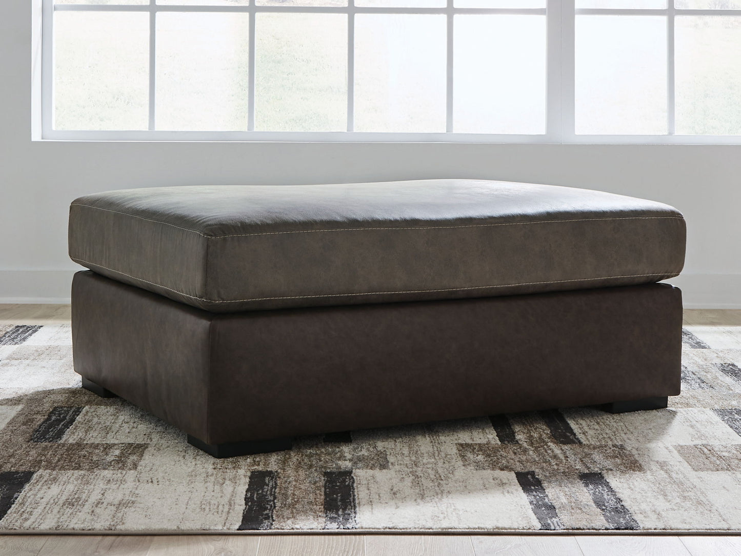 Baltic-Park - Oversized Accent Ottoman - Fossil