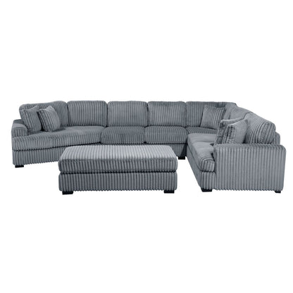 Warwick - Sectional With Cuddler And Ottoman