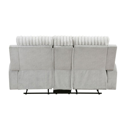Benton - Double Reclining Loveseat - Light Gray