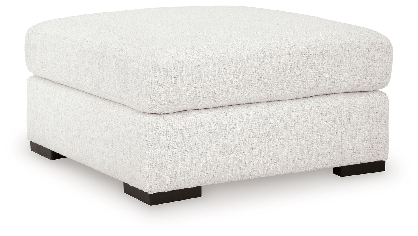 Wynncroft Manor - Oversized Accent Ottoman - Chalk