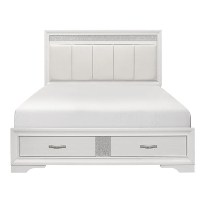 Luster - Platform Bed With Footboard Storage