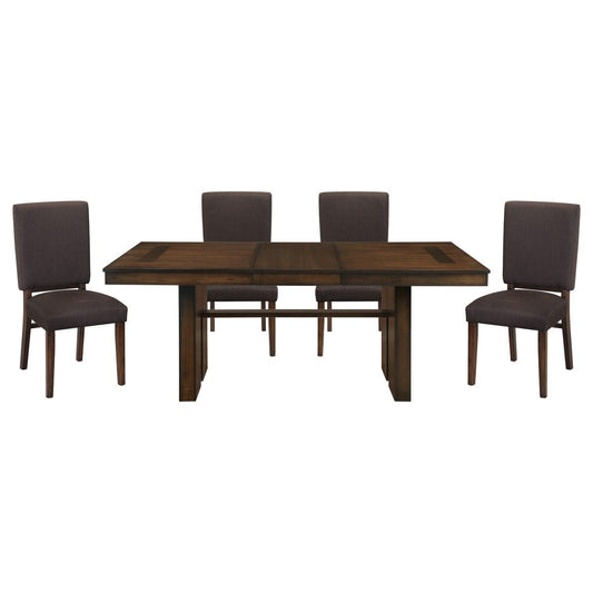 Sedley - 5 Piece Dining Room Set (Table & 4 Side Chairs) - Brown