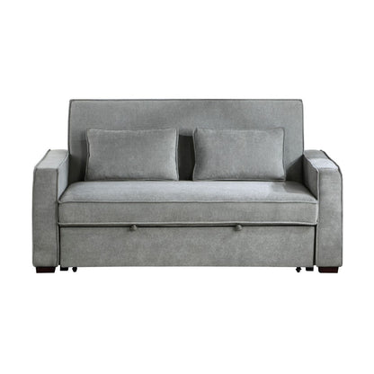 Alta - Convertible Studio Sofa With Pull-Out Bed - Gray