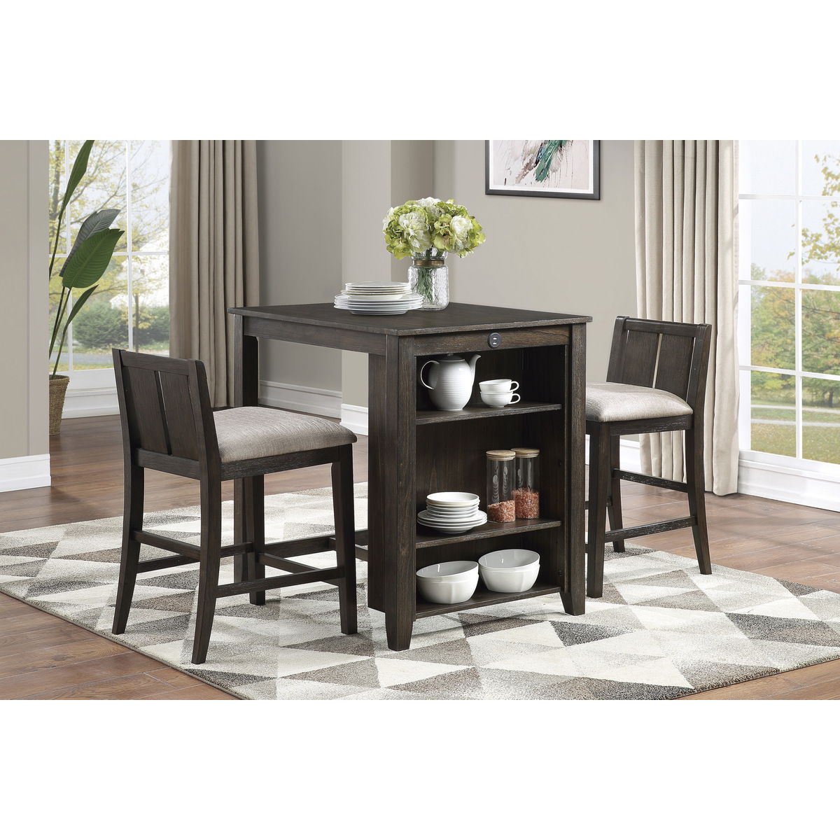 Daye - 3 Piece Counter Height Set