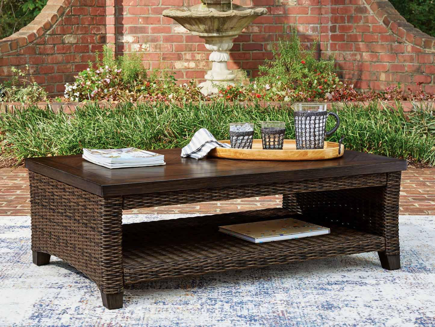 Drakes Beach - Rectangular Cocktail Table - Dark Brown