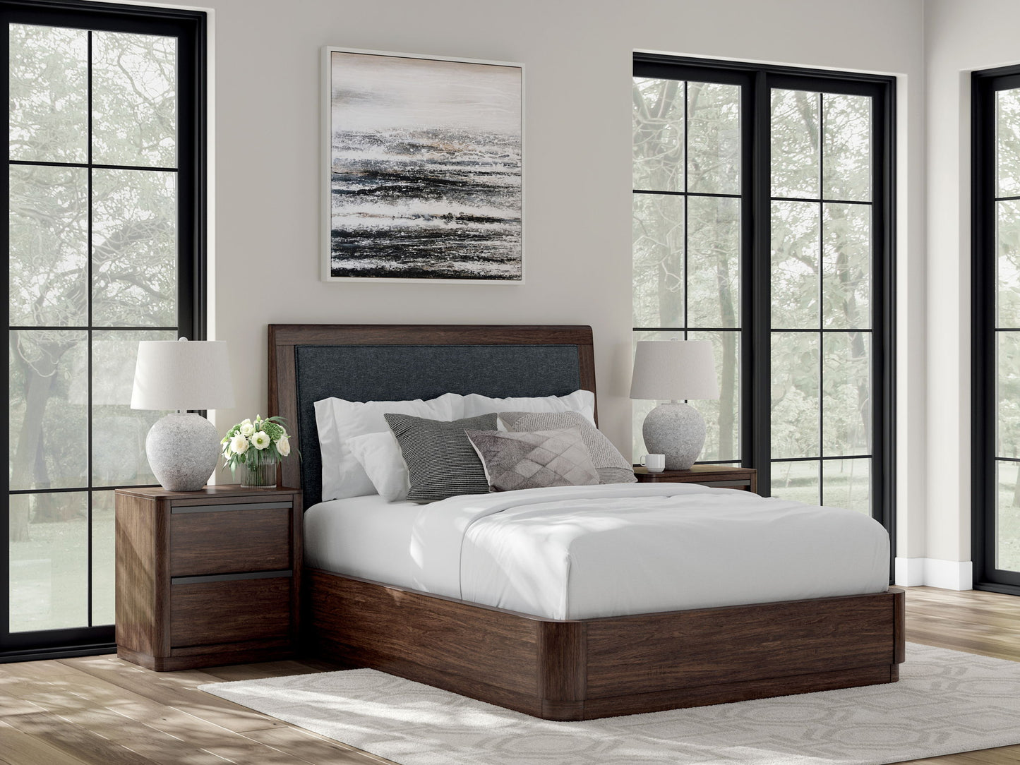 Kendamor - Upholstered Panel Bed