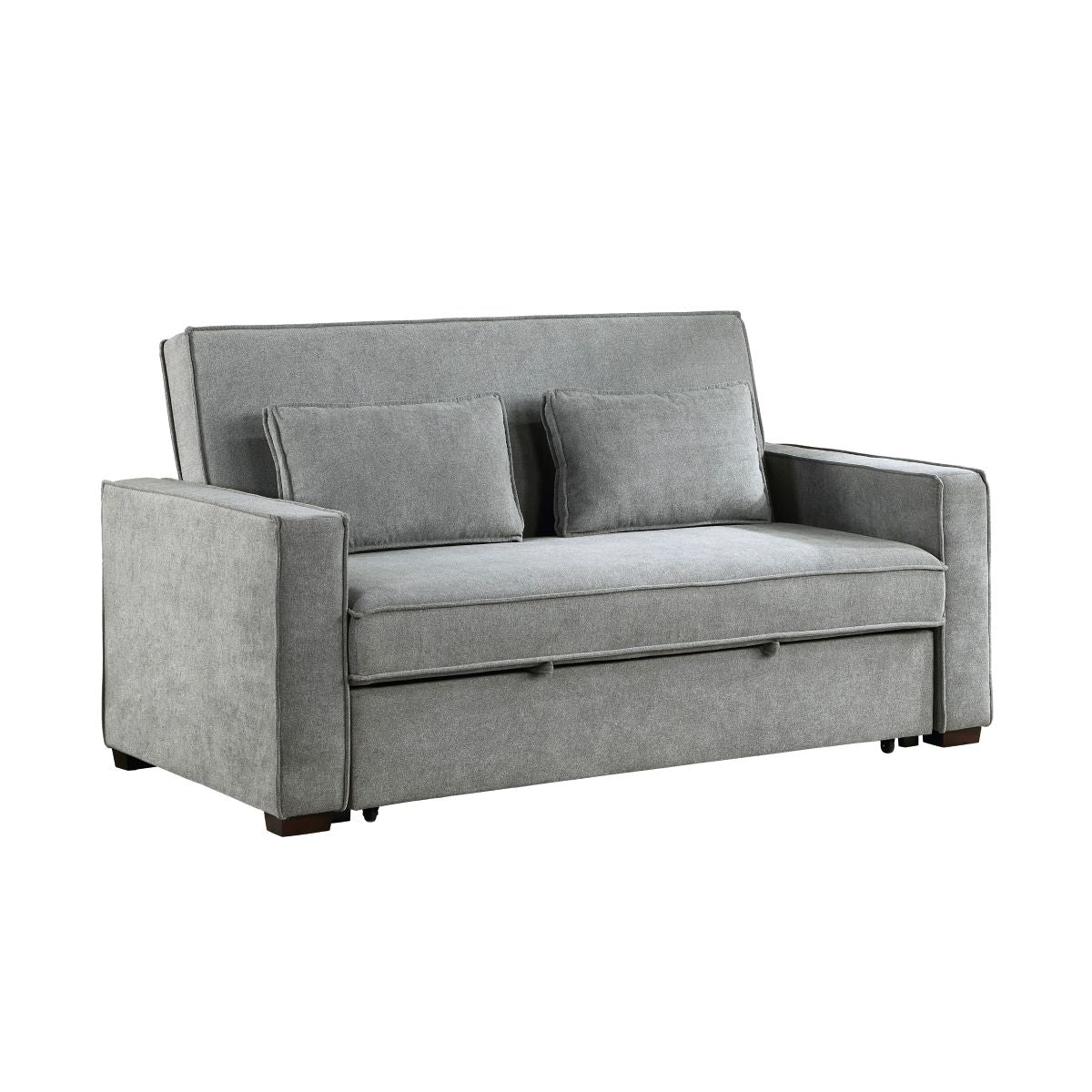 Alta - Convertible Studio Sofa With Pull-Out Bed - Gray
