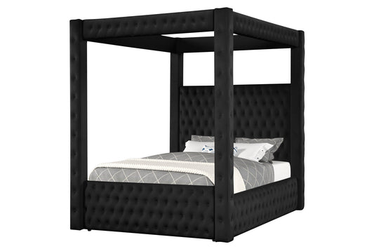 Annabelle - Queen Canopy Bed - Black