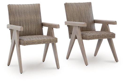 Carisbo - Arm Chair (Set of 2) - Beige