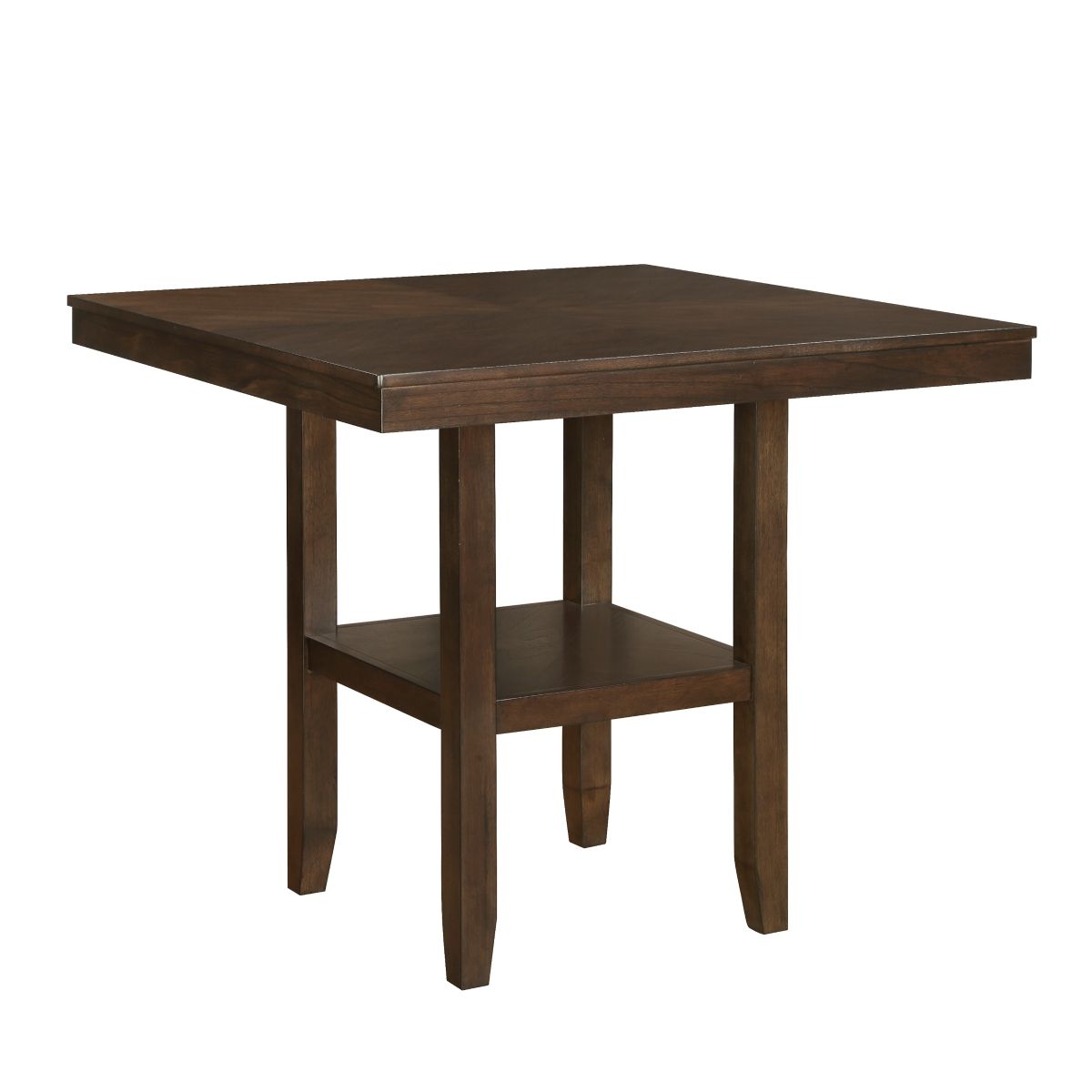 Hutchinson - 5 Piece Counter Height Set - Dark Brown / Beige