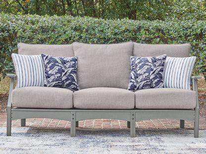 Lone View Bay - Sofa With Cushion - Gray
