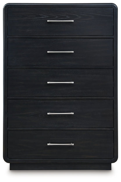 Rowanbeck - Five Drawer Chest - Black