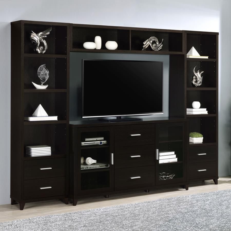 Lewes - 4 Piece Entertainment Center - Cappuccino