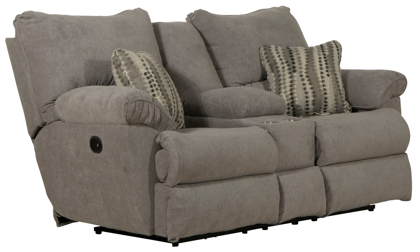 Sadler - Lay Flat Reclining Console Loveseat