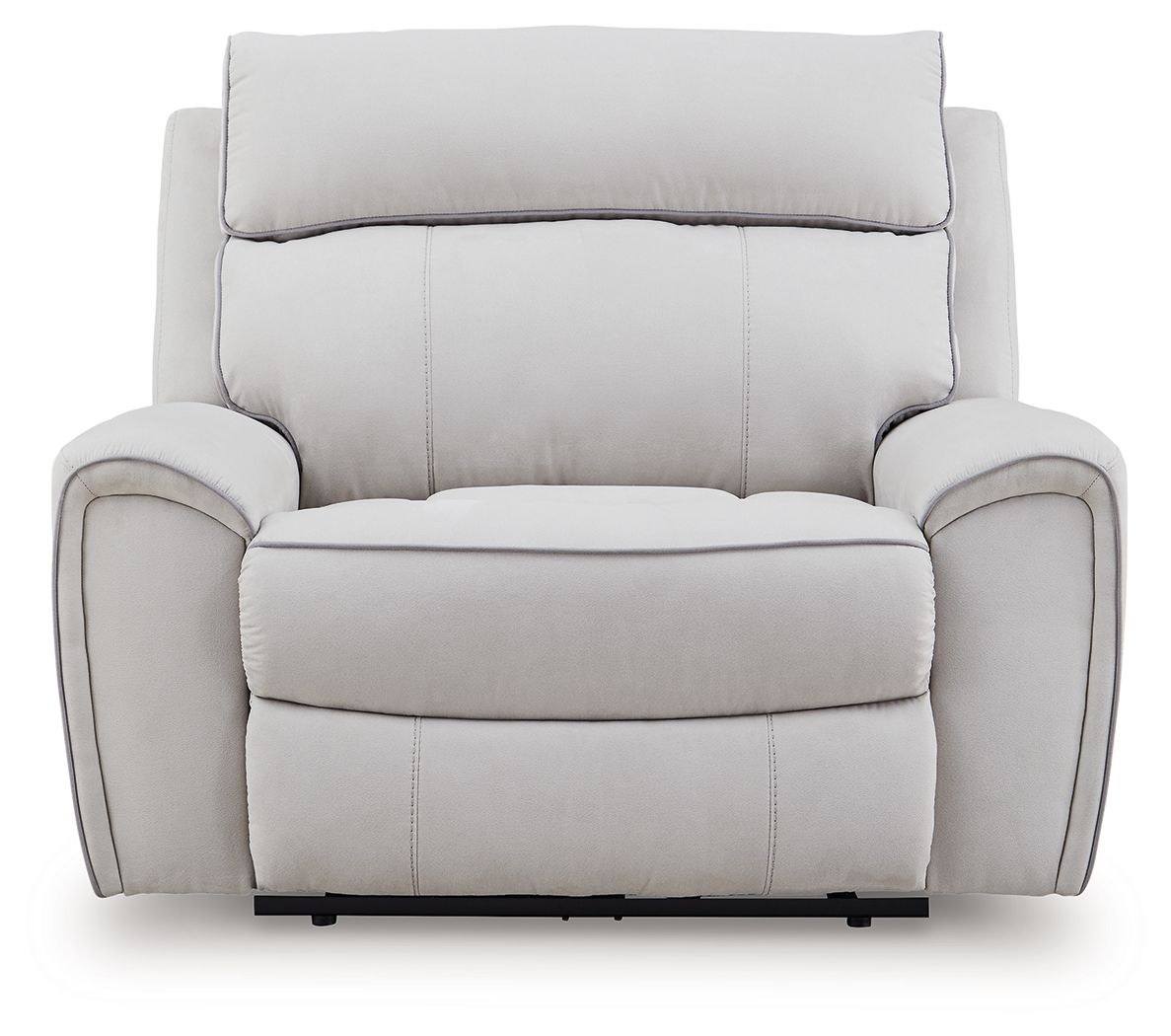 Grafton Pike - Power Recliner / Adjustable Headrest - Pearl / Ash