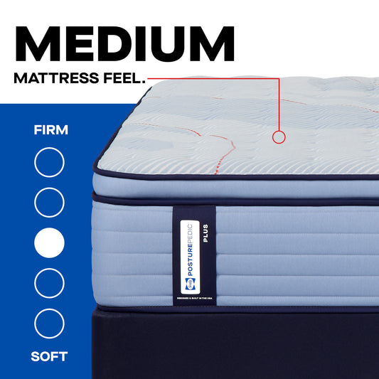 Posturepedic Plus - Plainfield Euro Pillow Top Medium