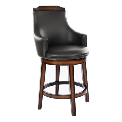 Bayshore - Swivel Counter Height Chair (Set of 2) - Dark Brown