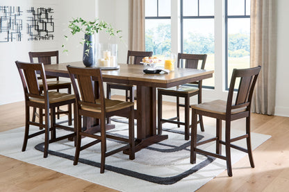 Anixburg - Dining Room Counter Height Set