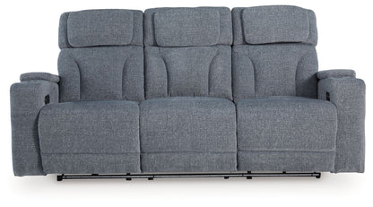 Forest Lake - Power Reclining Sofa - Steel