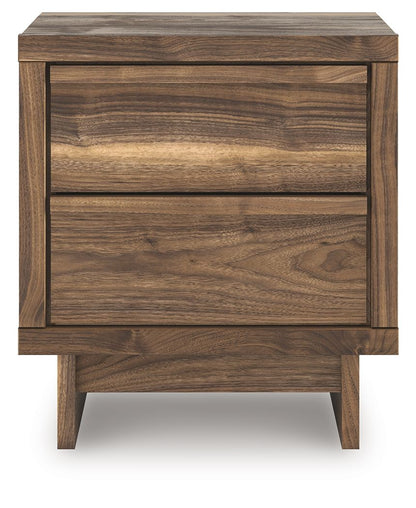Zadilyn - Two Drawer Night Stand - Brown