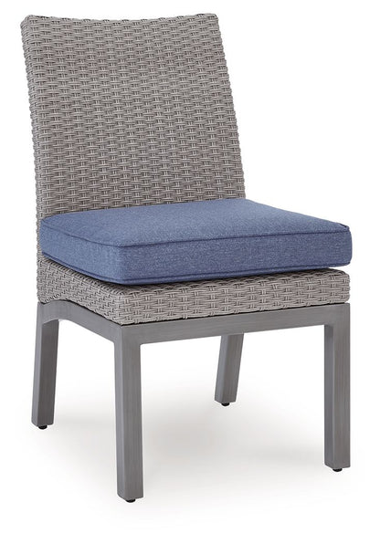 Dillon Beach - Side Chair With Cushion (Set of 2) - Blue / Gray