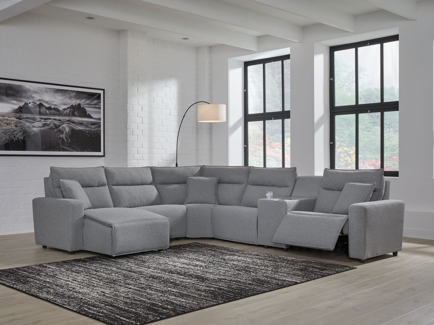 Modmax II - Reclining Sectional - Salt And Pepper