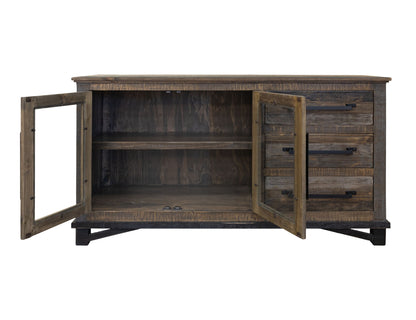 Loft Brown - 60” Buffet With 3 Drawer / 2 Doors - Two Tone Gray / Brown