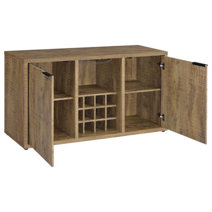 Jamestown - 2-Door Dining Sideboard Buffet With Wine Storage - Mango