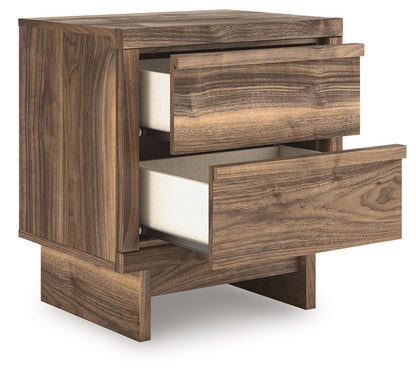 Zadilyn - Two Drawer Night Stand - Brown
