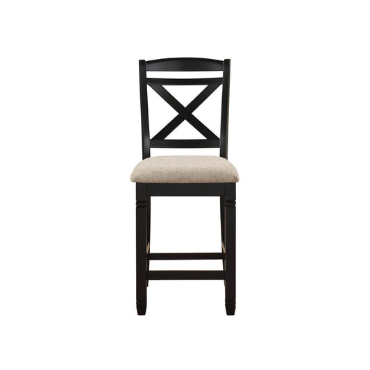 Baywater - Counter Height Chair (Set of 2) - Beige / Black