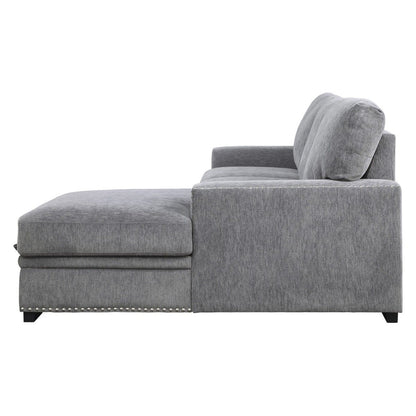 Morelia - 2 Piece Sectional With Pull-Out Bed And Chaise With Hidden Storage