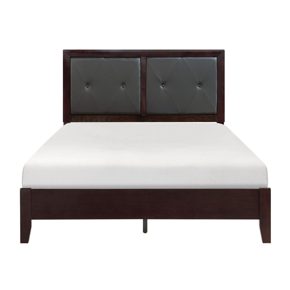 Edina - 4 Piece Set (Queen Bed, Nightstand, Dresser, Mirror) - Espresso