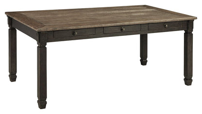 Tyler Creek - Rectangular Dining Room Table - Black / Gray