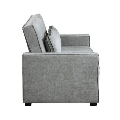 Alta - Convertible Studio Sofa With Pull-Out Bed - Gray