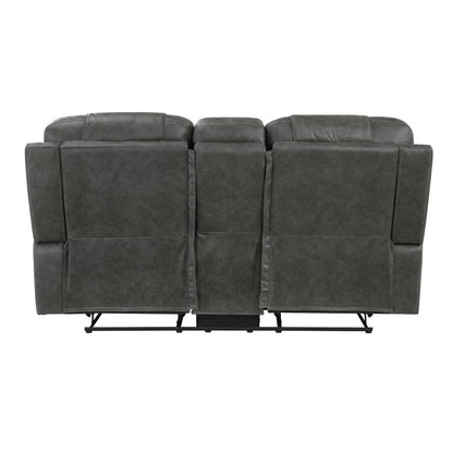 Oberon - Double Reclining Loveseat With Center Console