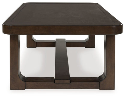 Breckington - Rectangular Cocktail Table - Dark Brown
