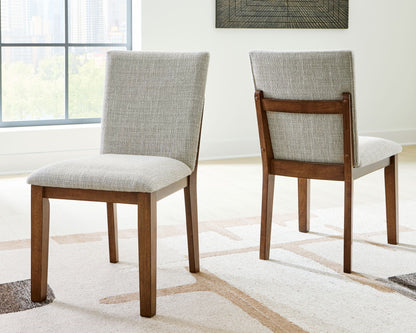 Kraeburn - Dining Upholstered Side Chair (Set of 2) - Beige / Brown