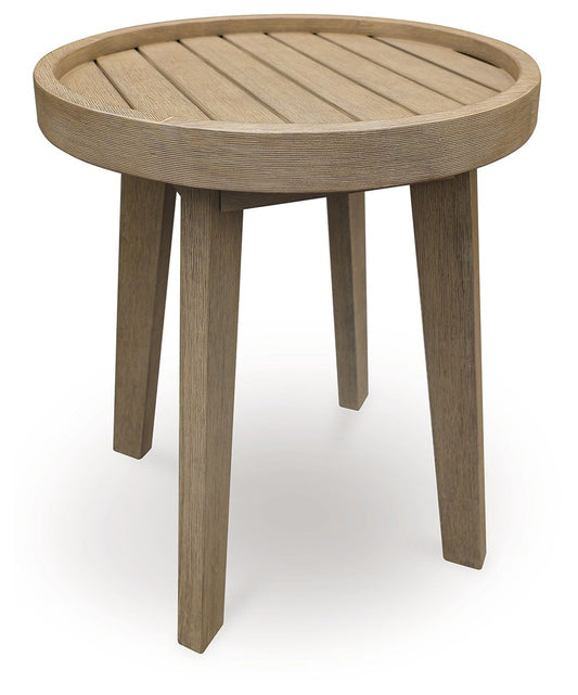 Bradstreet Bay - Round End Table - Beige