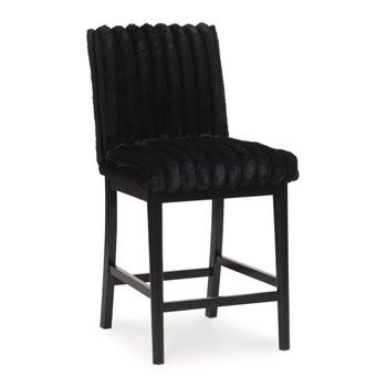 Lilyberg - Upholstered Barstool (Set of 2) - Black