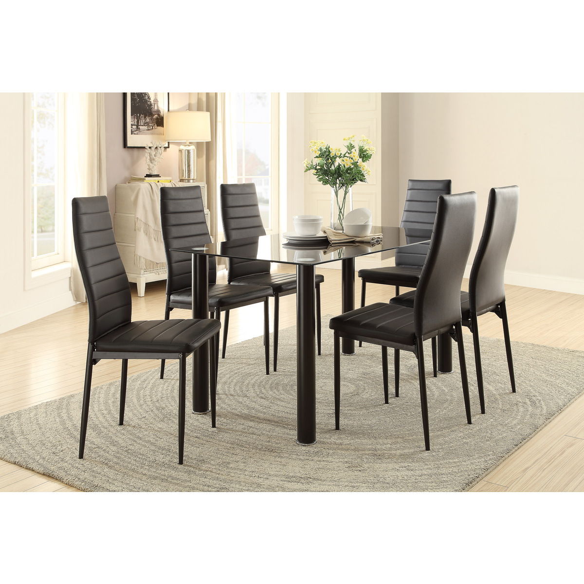 Florian - Faux Leather Side Chair (Set of 2)