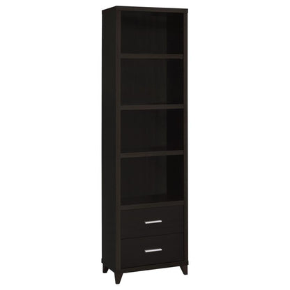 Lewes - 2-Drawer Media Tower - Cappuccino