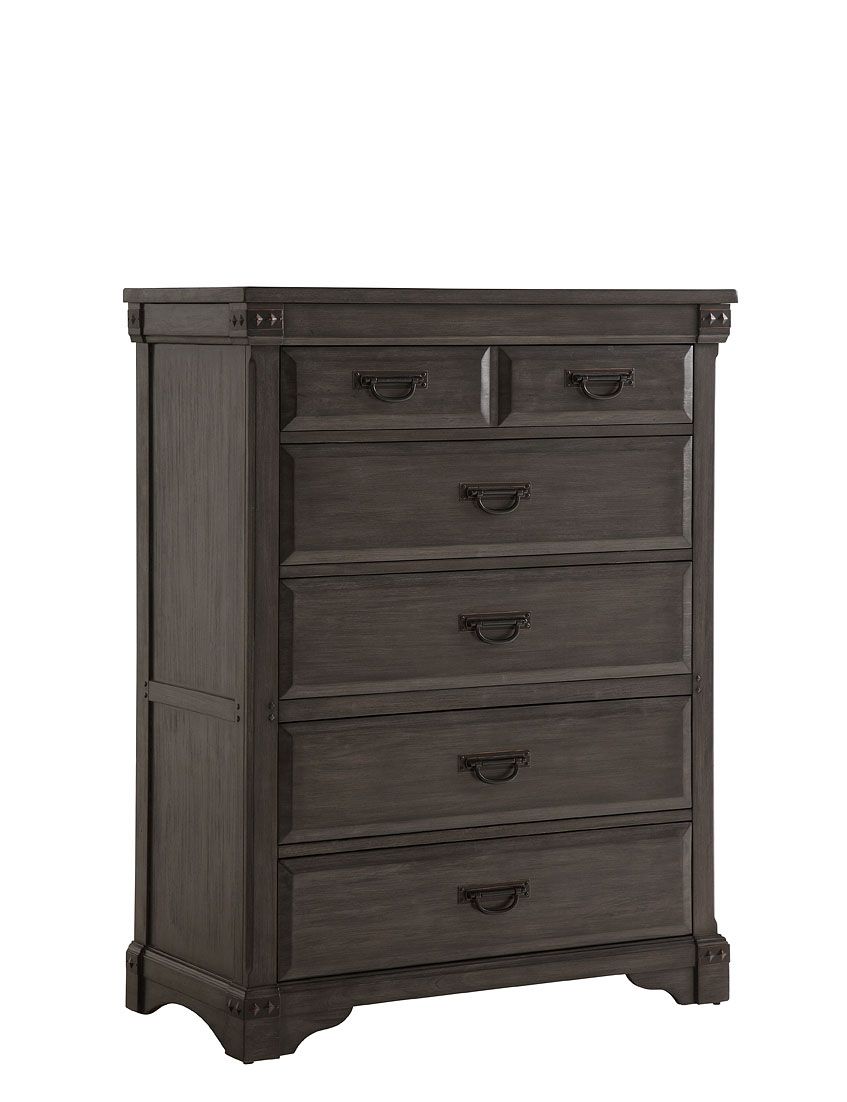 B09862 - Wood Chest - Gray