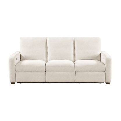 8479 - Power Double Reclining Sofa With USB Charging Ports - Beige