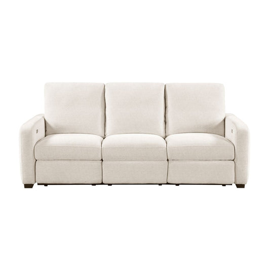 8479 - Power Double Reclining Sofa With USB Charging Ports - Beige